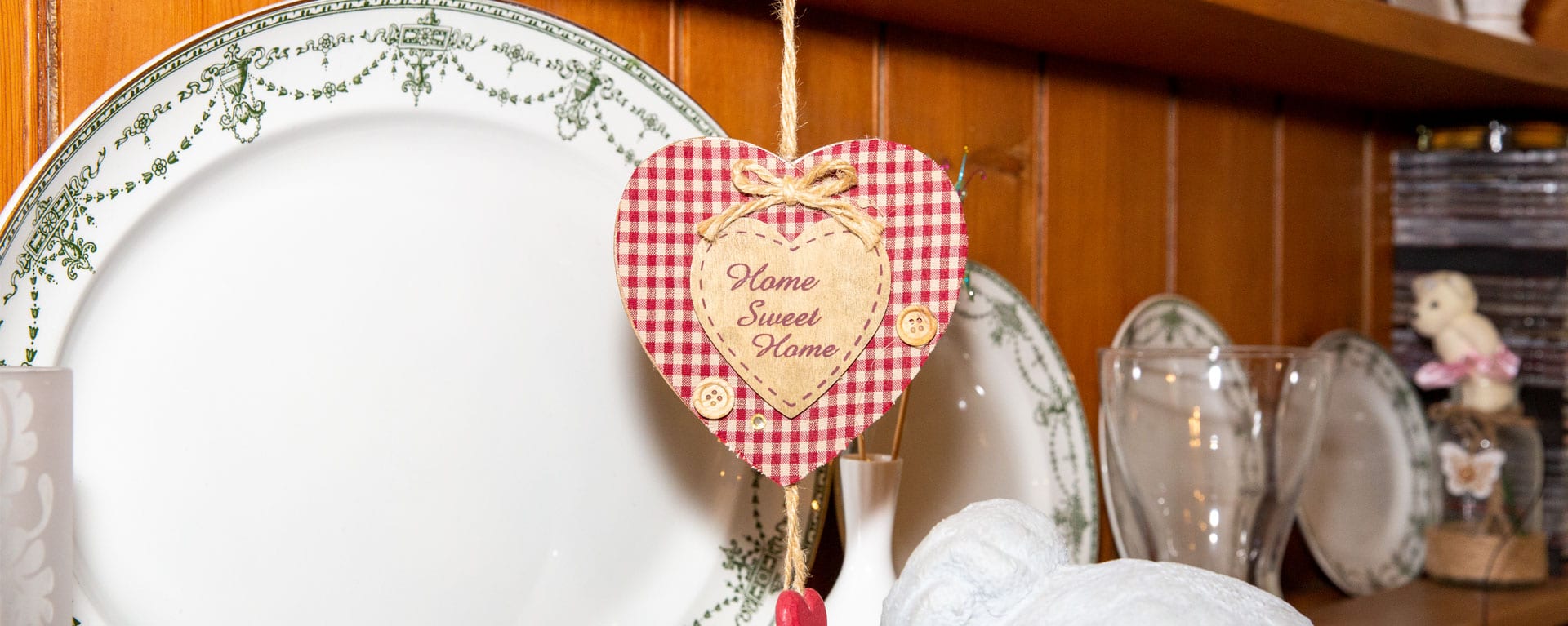 Home sweet home decoration in the care homes dining room